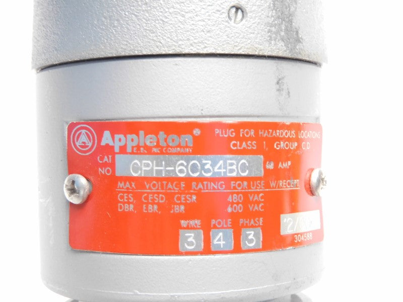 APPLETON CPH-6034BC 600VAC 60A NSNP