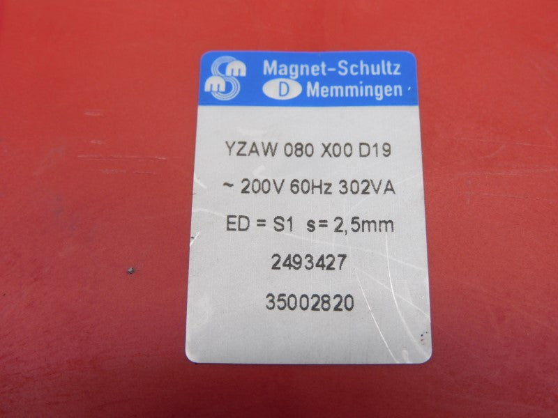 MAGNET-SCHULTZ MEMMINGEN YZAW080X00D19 200V UNMP