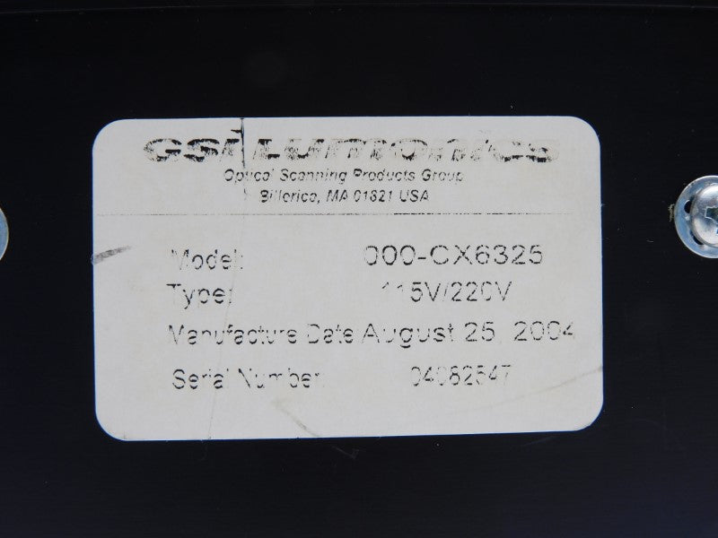 GSI LUMONICS 000-CX6325 CX-660 115/220V NSNP