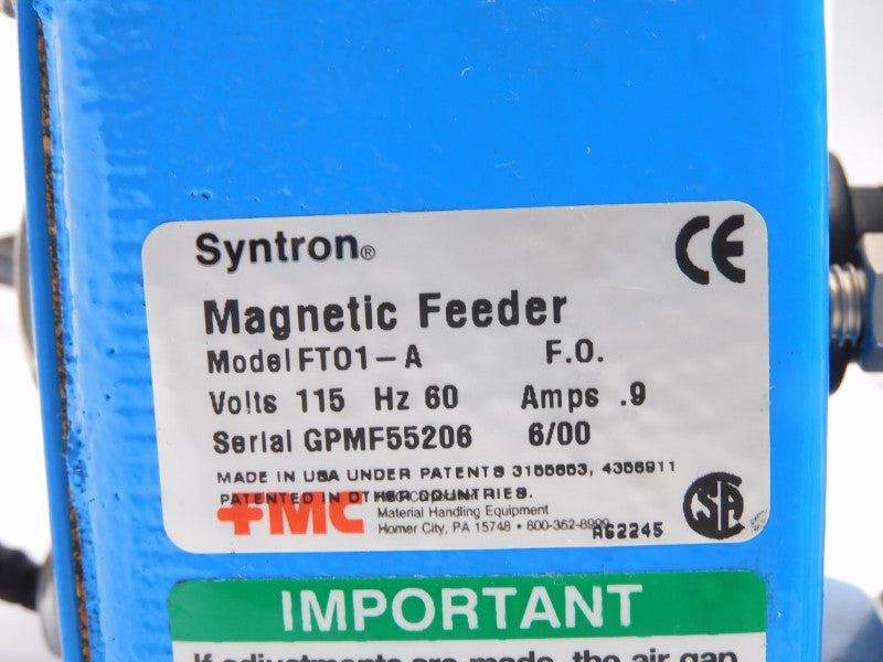 FMC SYNTRON FT01-A 115V .9A NSNP