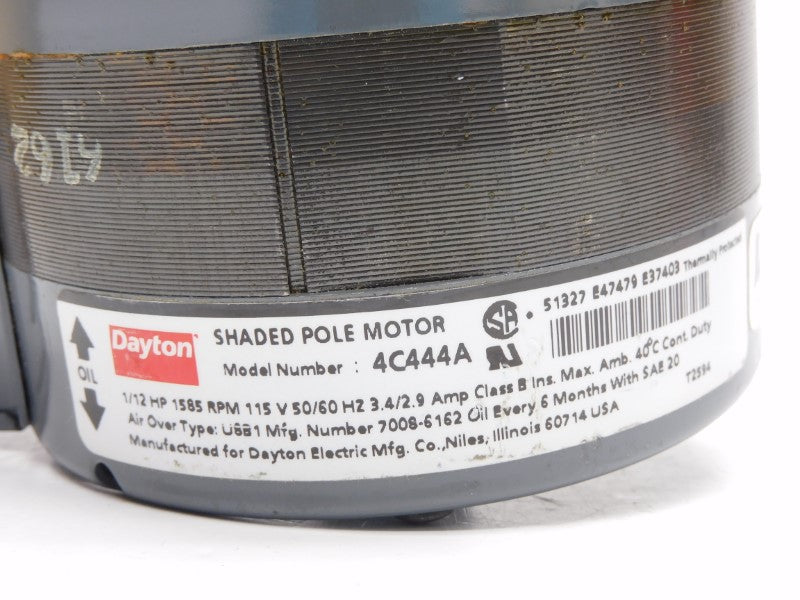 DAYTON 4C444A 115V 3.4/2.9A NSMP