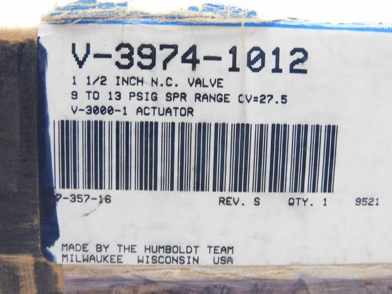 JOHNSON CONTROLS V-3974-1012 9-13PSI 1-1/2" NSMP