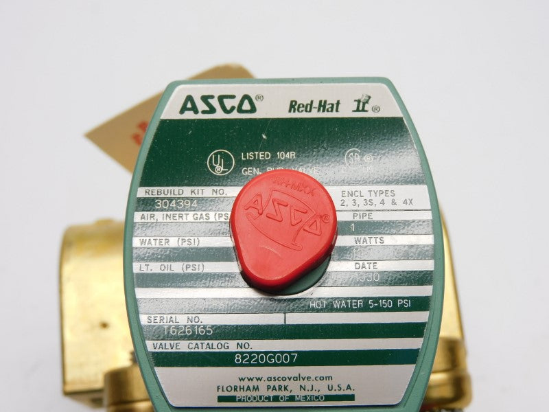 ASCO 8220G007 110/120V 5-150PSI 1" NSNP
