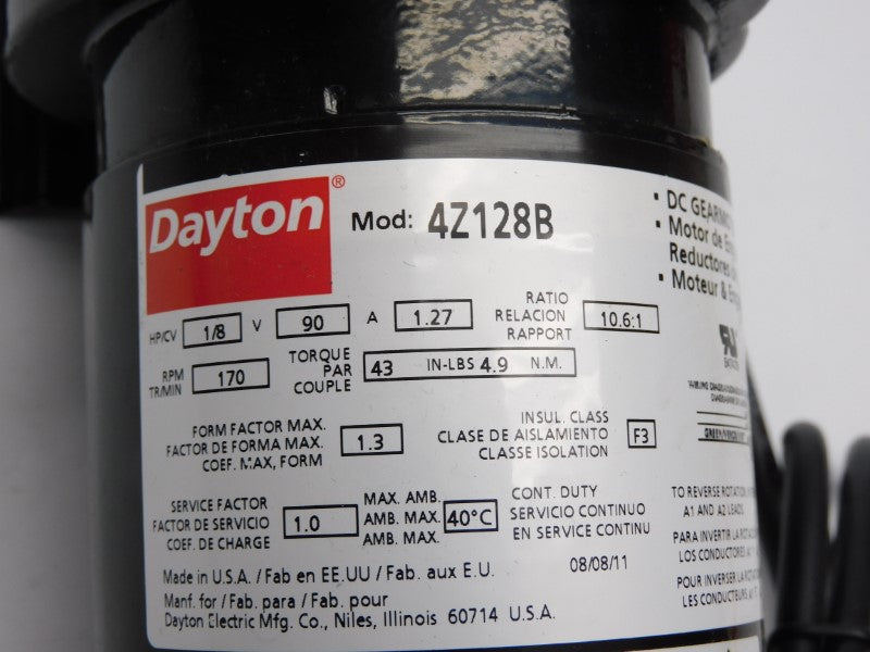 DAYTON 4Z128B 90V 1.27A NSNP