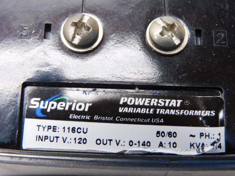 SUPERIOR ELECTRIC 116CU 120V 10A NSNP