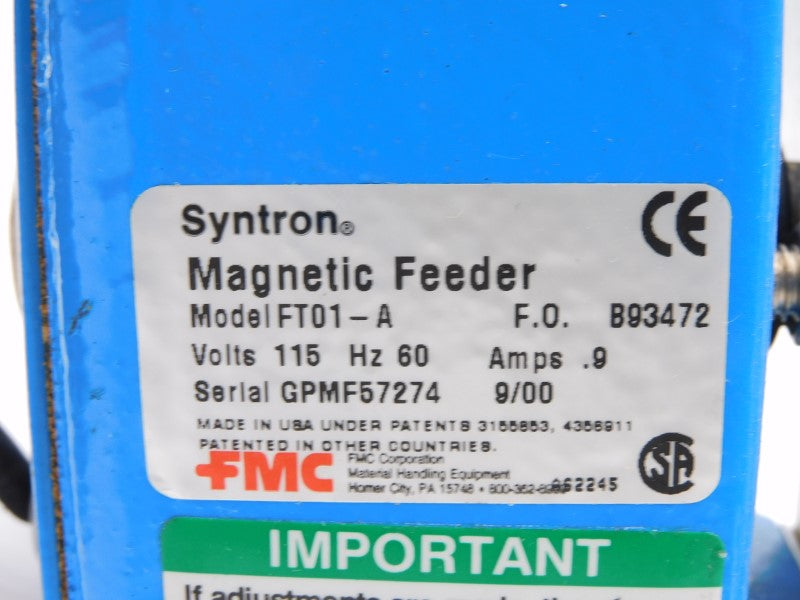 SYNTRON FMC FT01-A 115V .9A UNMP
