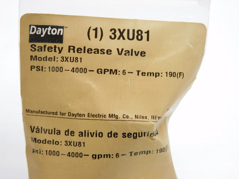 DAYTON 3XU81 1000-4000PSI NSMP