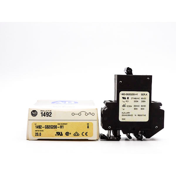 ALLEN BRADLEY 1492-GS2G200-H1 SER. A 480VAC 20.0A (BL/GY) NSMP
