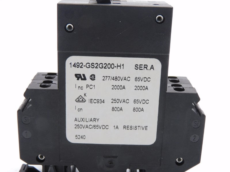 ALLEN BRADLEY 1492-GS2G200-H1 SER. A 480VAC 20.0A (BL/GY) NSMP