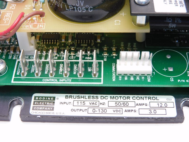 BODINE ABL-3911C 115VAC 12.0A 0-130VDC UNMP
