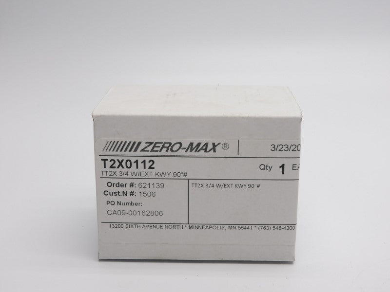 ZERO-MAX TT2X-3/4-W/EXTKWY90"# T2X0112 NSMP