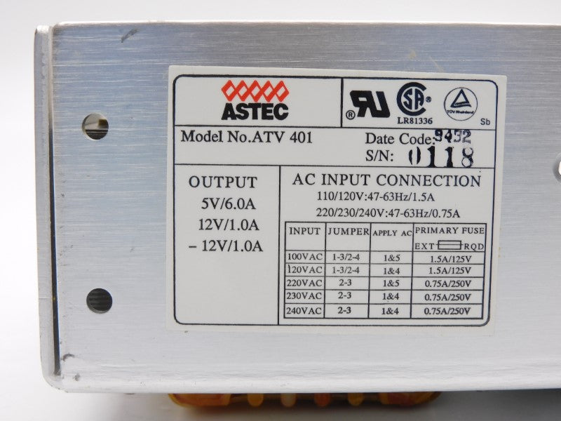ASTEC 73-385-025 ATV401 240V 6.0A NSMP