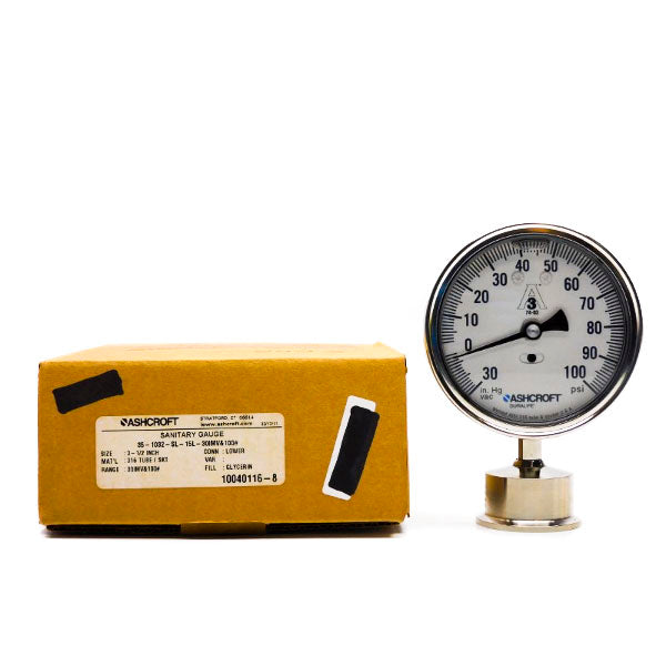ASHCROFT 35-1032-SL-15L-30IMV&100# 100PSI NSMP