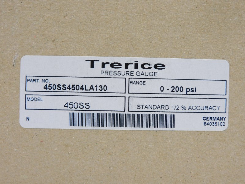 TRERICE 450SS4504LA130 0-200PSI NSMP
