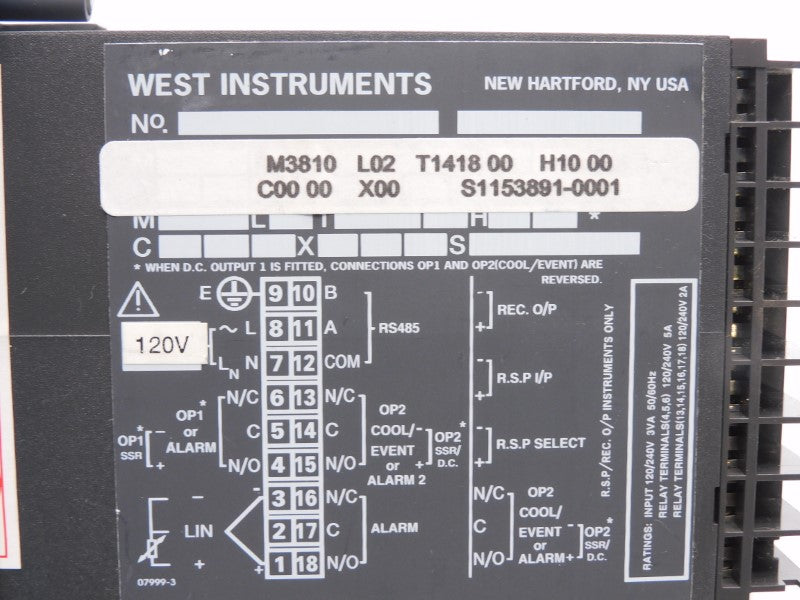 WEST INSTRUMENTS M3810L02T141800H1000C0000X00 UNMP