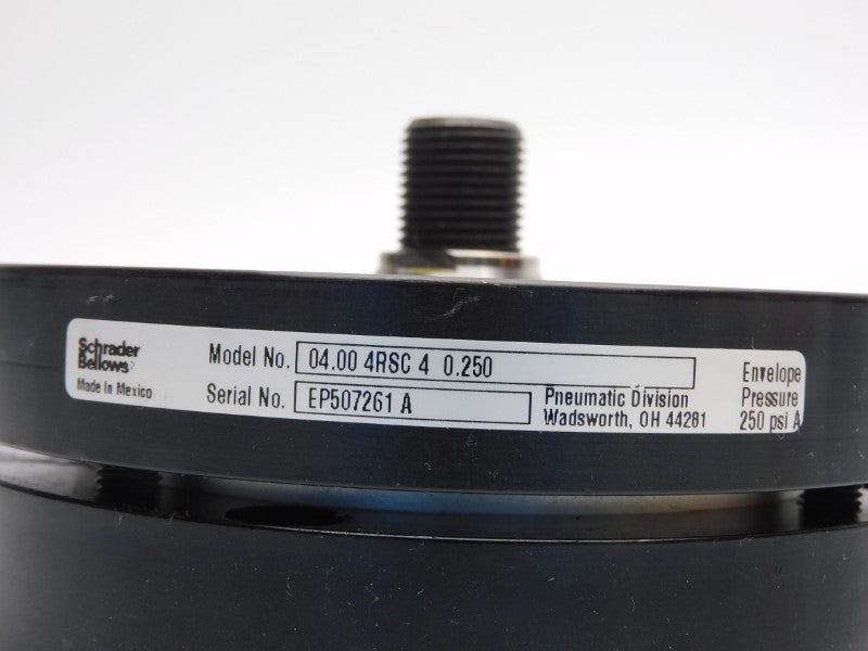 SCHRADER BELLOWS 04.004RSC40.250 250PSI NSNP