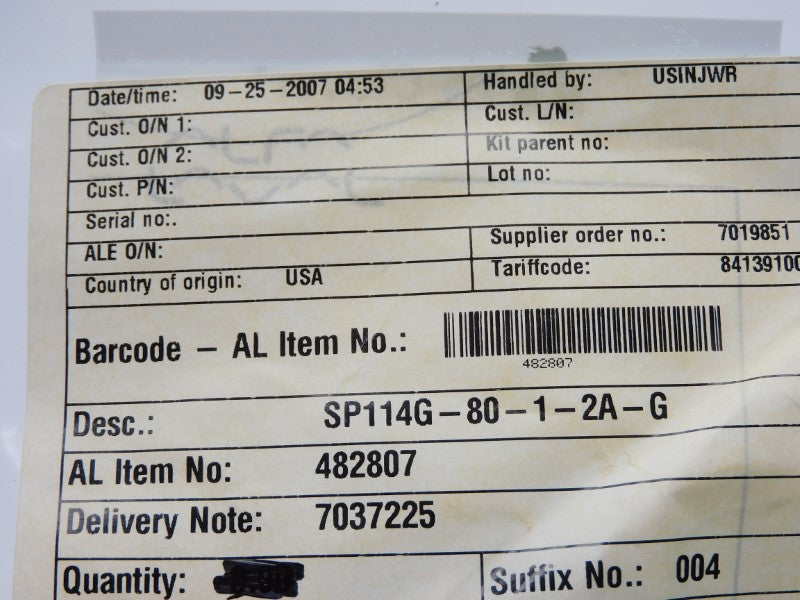 ALFA LAVAL 482807 NSMP