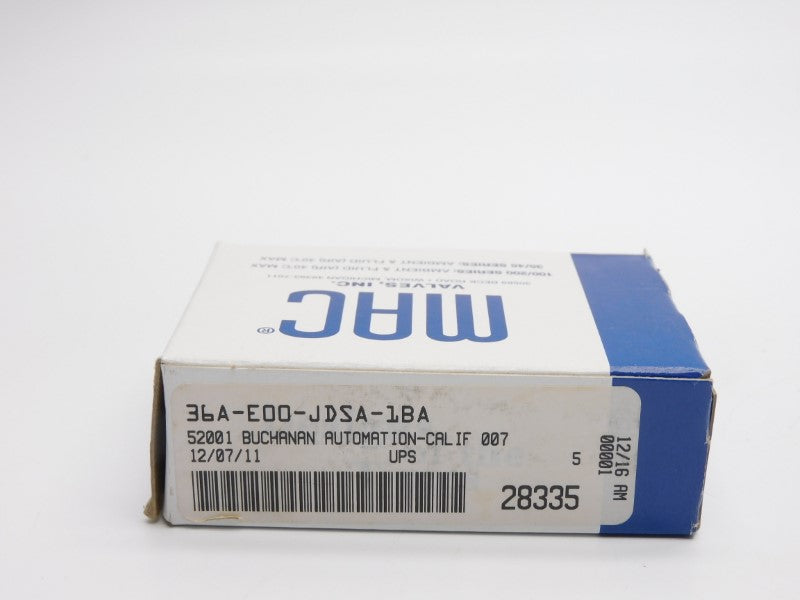 MAC 36A-E00-JDSA-1BA 24VDC 120PSI NSMP