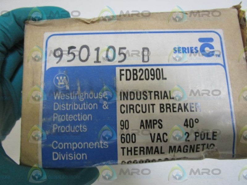 WESTINGHOUSE CIRCUIT BREAKER FDB2090L NSMP