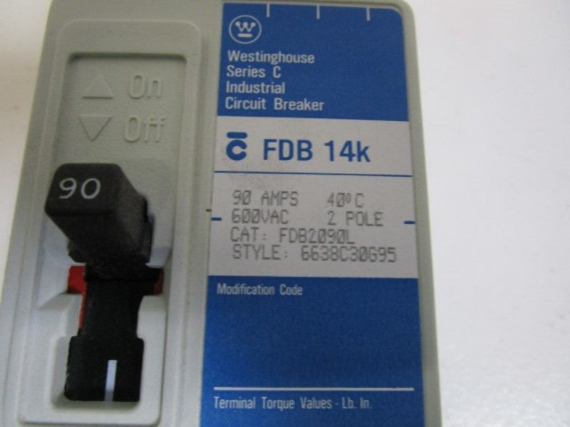 WESTINGHOUSE CIRCUIT BREAKER FDB2090L NSMP