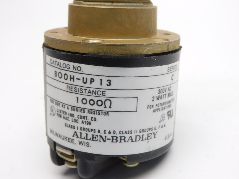 ALLEN BRADLEY 800H-UP13 SER. C 300VAC (AS PICTURED) NSNP