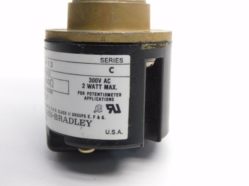 ALLEN BRADLEY 800H-UP13 SER. C 300VAC (AS PICTURED) NSNP
