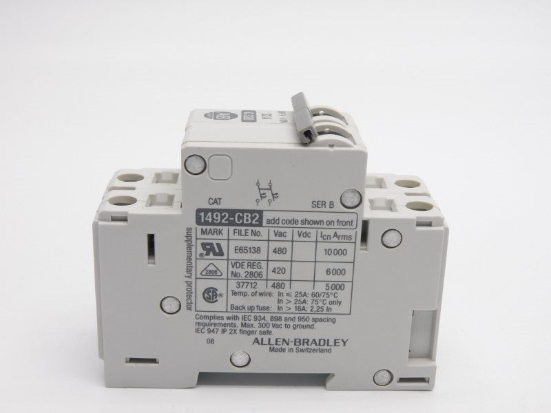 ALLEN BRADLEY 1492-CB2G320 SER. B 480VAC 32A (BK/BL) NSMP