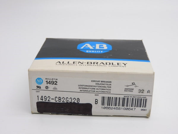 ALLEN BRADLEY 1492-CB2G320 SER. B 480VAC 32A (BK/BL) NSMP