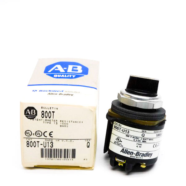 ALLEN BRADLEY 800T-U13 SER. Q 300VAC/DC (GY/BL) NSMP