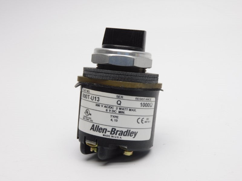ALLEN BRADLEY 800T-U13 SER. Q 300VAC/DC (GY/BL) NSMP