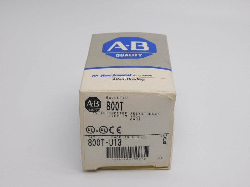 ALLEN BRADLEY 800T-U13 SER. Q 300VAC/DC (GY/BL) NSMP