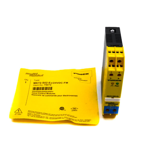 TURCK MK72-S02-EX/24VDC-FM 75072 10-30VDC NSNP