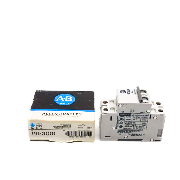 ALLEN BRADLEY 1492-CB2G250 SER. B 480VAC 25A (BK/BL) NSMP