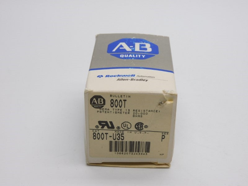 ALLEN BRADLEY 800T-U35 SER. P 300VAC (GY/BL) NSMP