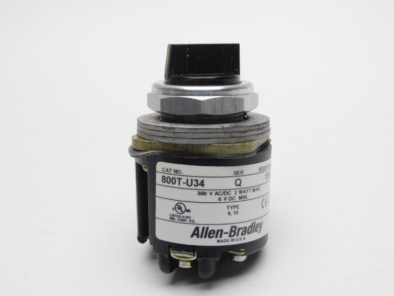 ALLEN BRADLEY 800T-U34 SER. Q 300VAC/DC NSNP