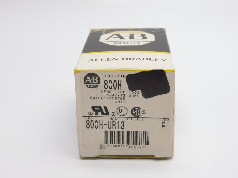 ALLEN BRADLEY 800H-UR13 SER. F 300VAC (BK/YL) NSMP
