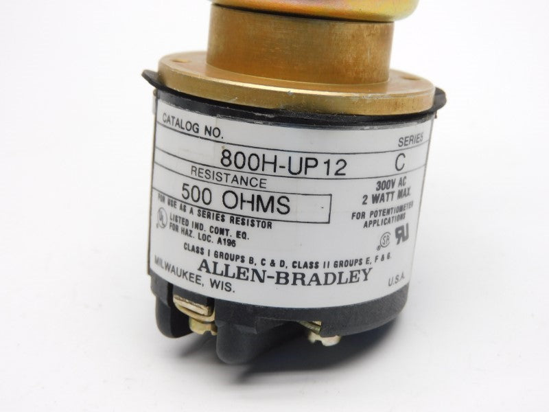 ALLEN BRADLEY 800H-UP12 SER. C 300VAC (AS PICTURED) NSNP