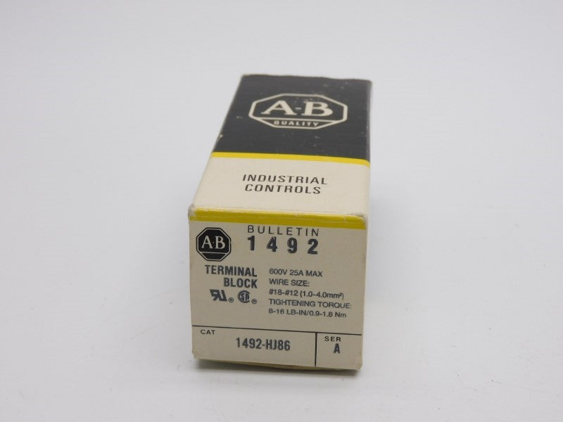 ALLEN BRADLEY 1492-HJ86 SER. A 600V 25A (BK/YL) NSMP