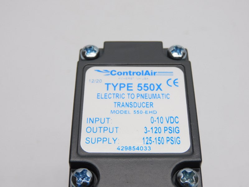 CONTROL AIR 550-EHD 0-10VDC 125-150PSI NSNP