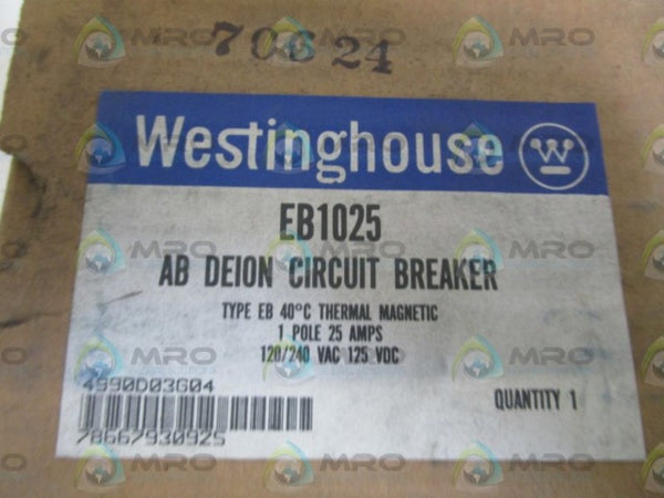 WESTINGHOUSE CIRCUIT BREAKER EB1025 NSMP