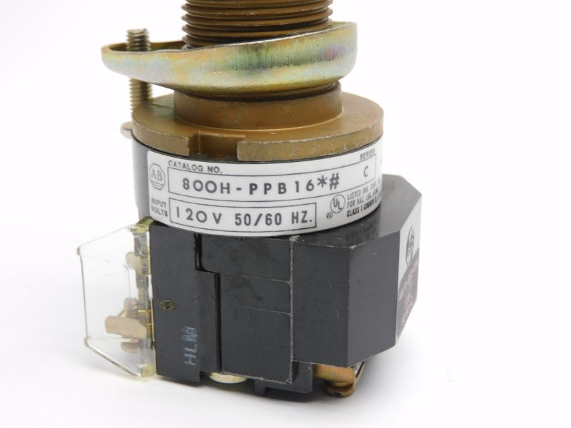 ALLEN BRADLEY 800H-PPB16R SER. C 120V NSNP