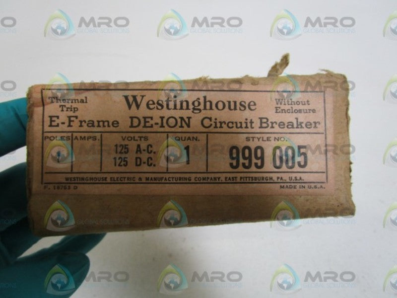 WESTINGHOUSE CIRCUIT BREAKER E1035NSMP