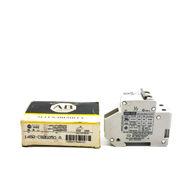 ALLEN BRADLEY 1492-CB2G250 SER. A 480VAC 25A (BK/YL) NSMP