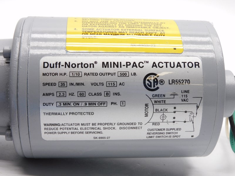 DUFF-NORTON MPB6905-3 115VAC 2.3A NSNP