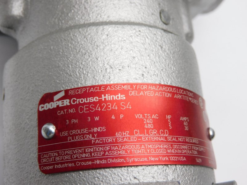 CROUSE HINDS CES4234S4 480VAC 60A NSNP