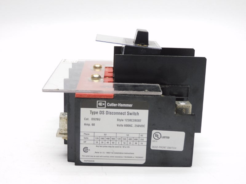 CUTLER-HAMMER DS26U 600VAC 60A NSMP