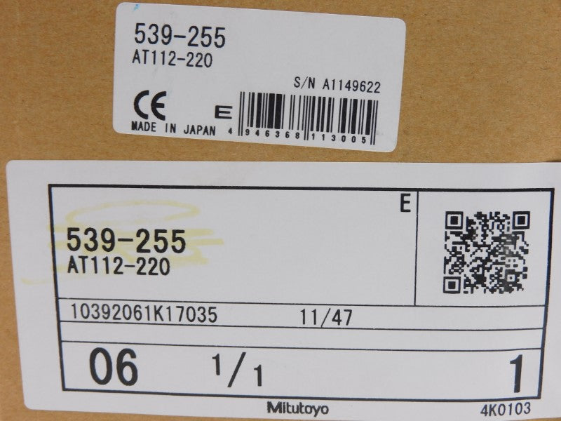 MITUTOYO 539-255 AT112-220 NSMP