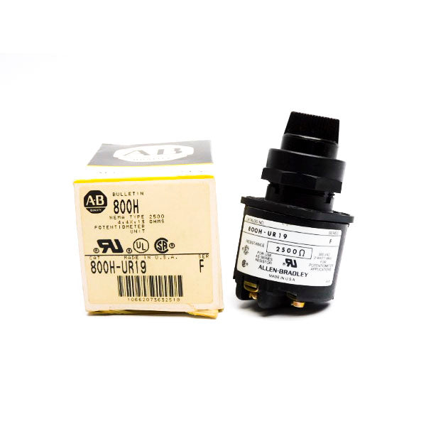 ALLEN BRADLEY 800H-UR19 SER. F 300VAC (AS PICTURED) (BK/YL) NSMP