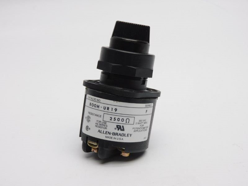 ALLEN BRADLEY 800H-UR19 SER. F 300VAC (AS PICTURED) (BK/YL) NSMP