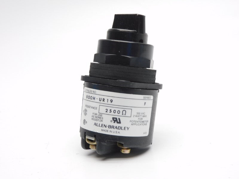 ALLEN BRADLEY 800H-UR19 SER. F 300VAC (BK/YL) NSMP